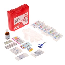 Автомобильная аптечка первой помощи «ФЭСТ», дорожная, перечень №4, красная