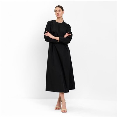 Платье миди женское MINAKU: Casual Collection, чёрное, размер 42