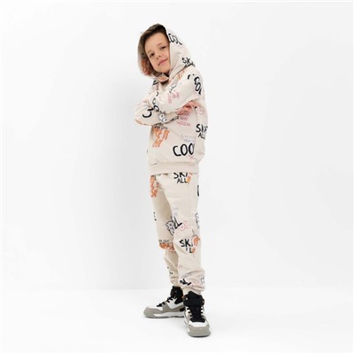 Костюм детский (толстовка, брюки) KAFTAN Graffiti, размер 32 (110-116 см)