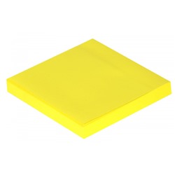 Бумага для заметок с клеевым краем 76х76 мм 100л неон желтый NN7575-Ye inФОРМАТ