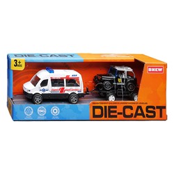 Машина "Полицейская служба" металл, в коробке