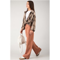 Брюки палаццо из футера для девочки Happyfox