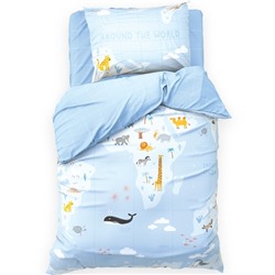 Постельное бельё 1.5-спальное «Этель» Around the world, бязь