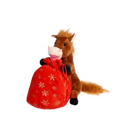 Мягкая игрушка - конфетница «Сюрприз от лошадки», 25 см