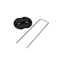 Скоба U-образная, h=15 см, с пластиковым зажимом, набор 10 шт., Greengo