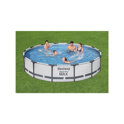 Бассейн каркасный Bestway Steel Pro MAX 56595, 427×84 см, фильтр-насос, круглый