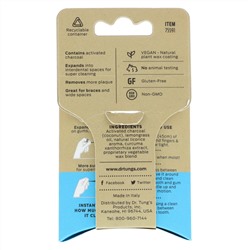 Dr. Tung's, Зубная нить с активированным углем, лемонграсс, 30 ярдов (27 м)