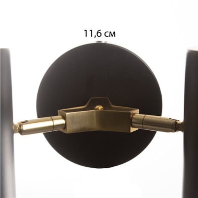 Бра «Азурит» 2хЕ27 40 Вт черный 11×12×36 см