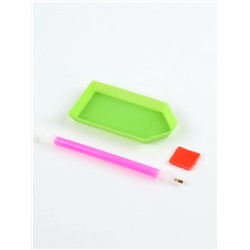 Алмазная мозаика с полным заполнением на холсте с подрамником «Витраж с оленем», 40×50 см