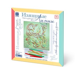 Объёмная картина из бумажных лент «Жар-птица»