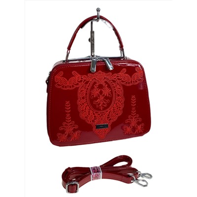 Женская сумка из искусственной кожи, цвет красный