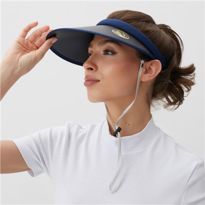 Козырёк от солнца женский MINAKU, тёмно-синий, размер 58