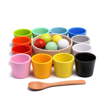 Сортер "Стаканчики и шарики" в коробке