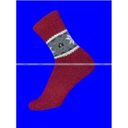 Термоноски женские ангора шерсть Снежинки арт. 567