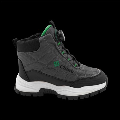 Ботинки мембранные на меху А7716-7 серые