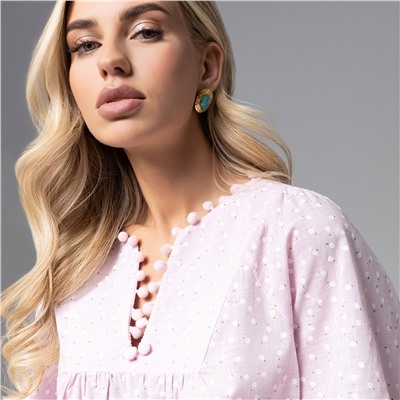 Блуза из 100% хлопка, Летний фольклор