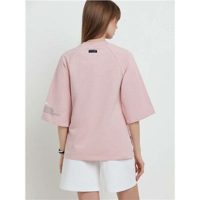 Джемпер женский CONTE Oversize-футболка из футера с удлиненной спинкой «New day» LD 1702