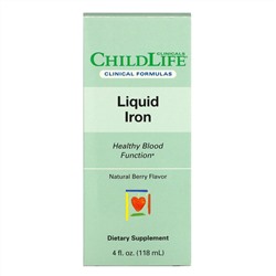 Childlife Clinicals, жидкое железо, с натуральным ягодным вкусом, 118 мл (4 жидк. унции)