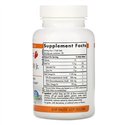 Nordic Naturals, Детская добавка ProOmega 2000, со вкусом клубники, 650 мг, 60 мягких желатиновых капсул