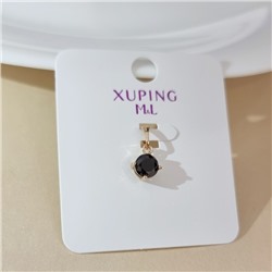 Кулон коллекция "Xuping ML" покрытие позолота, вставка: фианит, цвет: черный, арт.101.181