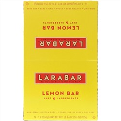Larabar, The Original Fruit & Nut Food Bar, Lemon Bar, 16 Bars, 1.6 oz (45 g) Each