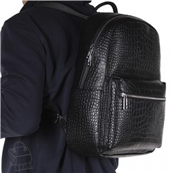Рюкзак мужской кожаный 23130H black Heanbag