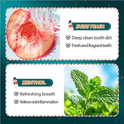 Ополаскиватели для полости рта с пробиотиком ПЕРСИК-МЯТА Sadoer, Набор 20 шт. по 10 мл.