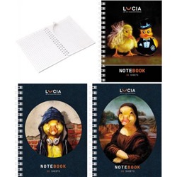 Записная книжка на спирали А6  80л "Узнай себя!_Утки - (Lucia Heffernan)" 086879 Хатбер