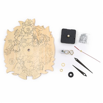 Часы своими руками на новый год. Набор для росписи «Лес»