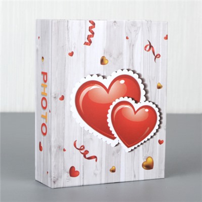 Фотоальбом 100 фото 10х15 Сердце / 9355 /уп 96/