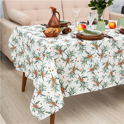 Скатерть «Этель» Berry garden 149×180 см, 100% хлопок, репс 210 г/м²