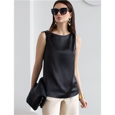 Элегантный топ из струящегося сатина