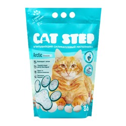 Наполнитель впитывающий силикагелевый Arctic Breeze, 3.8 л, CAT STEP