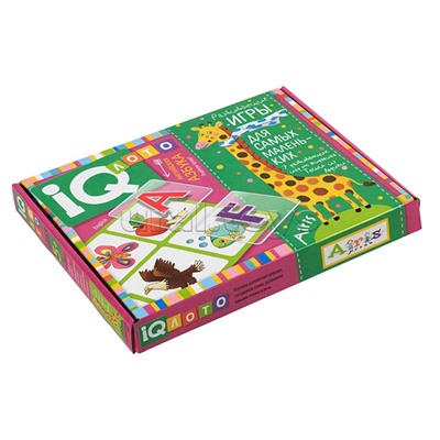 Пластиковое лото для малышей (нов) 5+ Английская азбука. English. Подбираем буквы, учим слова