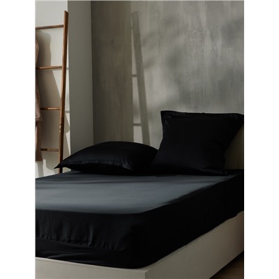 Простыня евро SL Home Tencel, 235×240 см, чёрная, тенсель