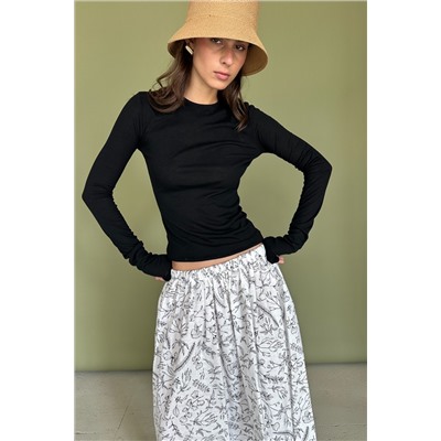 Юбка  PUFF097/01/Белый, черный