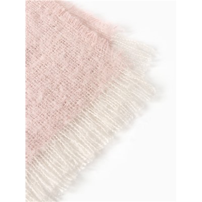 Плед с бахромой «Этель» Light pink, 135×180 см, светло-розовый