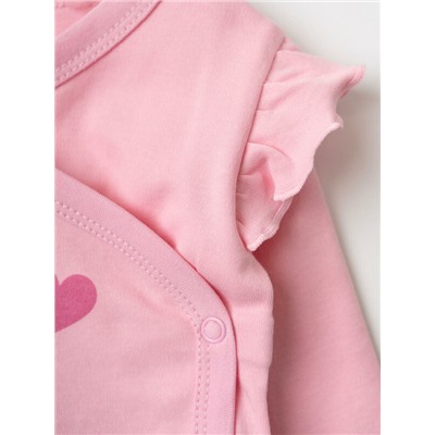 Боди детское трикотажное для девочек, 2 шт в комплекте