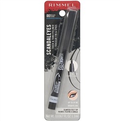 Rimmel London, Подводка для глаз Scandaleyes Thick & Thin, оттенок 001 Черный, 1,1 мл