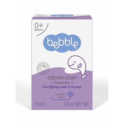 Крем-мыло детское Bebble с ароматом лаванды, 75 г