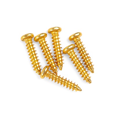 Комплект одиночной колковой механики Music Life, золотистые, 3+3