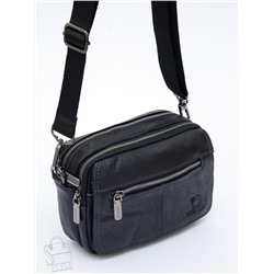 Сумка мужская кожаная 8615S black Fuzhiniao