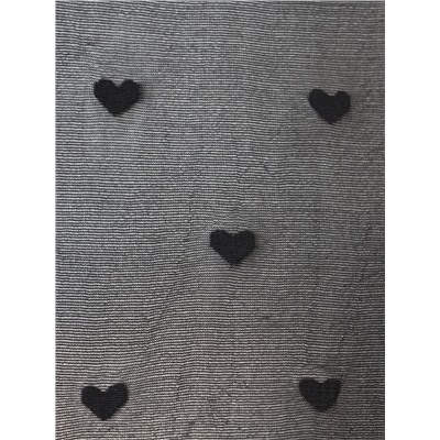 Колготки женские в сердечко MINAKU, чёрные, размер 4/L