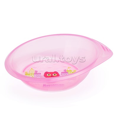 Тарелочка детская для первых блюд на присоске, ассорти,