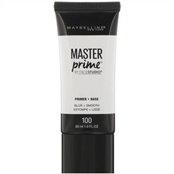Maybelline, Основа под праймер FaceStudio, Master Prime, оттенок Blur + Smooth, 30 мл