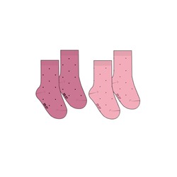 Носки трикотажные махровые для девочек, 2 пары в комплекте