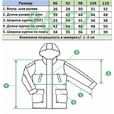 Куртка K235 голубой