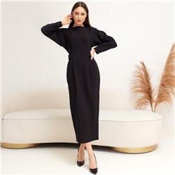 Платье миди женское MIST, размер 48, чёрное