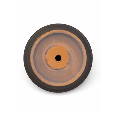 Горшок цветочный «Брюссель», 2.6 л, золотистый обод, серый