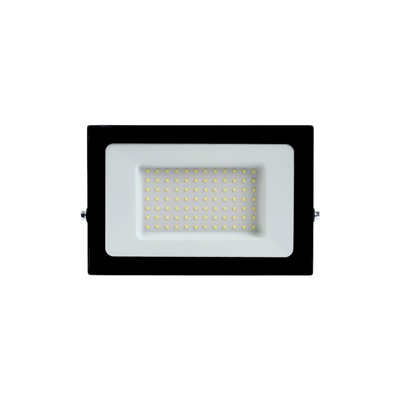 Прожектор светодиодный VKL Electric, 100 Вт, 12000 лм, 6500К, IP65, 220 В, чёрный, свечение холодное белое